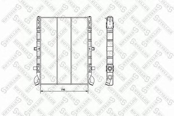 Радиатор, охлаждение двигателя STELLOX 81-03313-SX