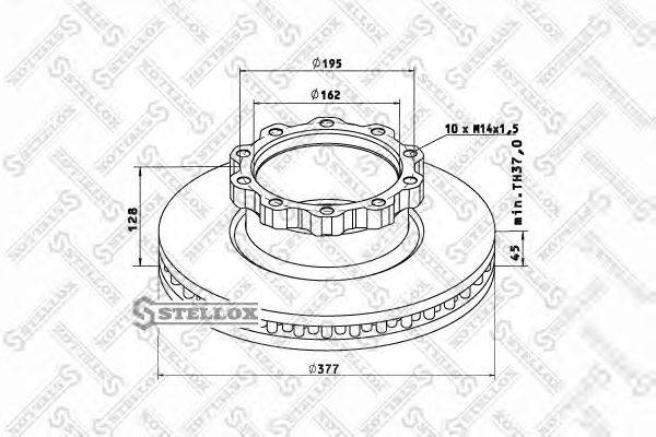 Тормозной диск ROCKWELL MBR5014