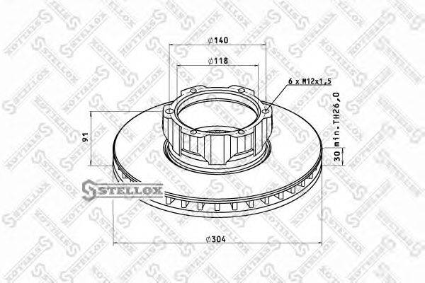 Тормозной диск ROCKWELL MBR1588