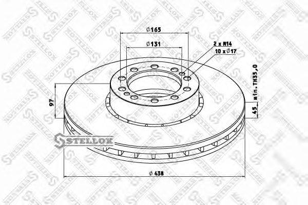 Тормозной диск ROCKWELL MBR5056