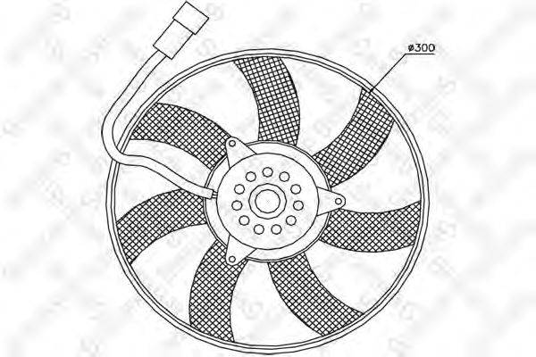 Вентилятор, охлаждение двигателя STELLOX 29-99268-SX