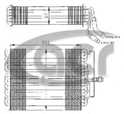 Испаритель, кондиционер ACR 310037