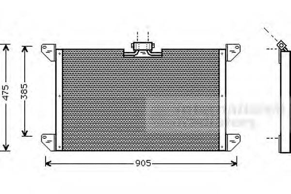 Конденсатор, кондиционер VAN WEZEL 46005009