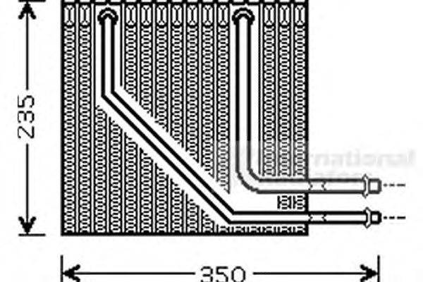 Испаритель, кондиционер VAN WEZEL 4300V407