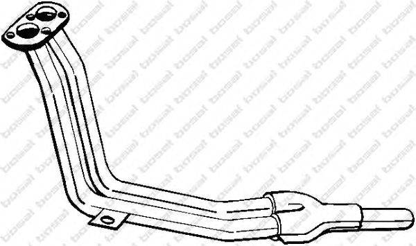 Труба выхлопного газа BOSAL 775791