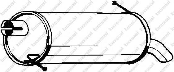 Глушитель выхлопных газов конечный BOSAL 154-323