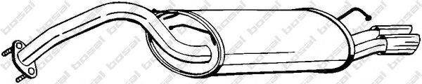 Глушитель выхлопных газов конечный BOSAL 165-139