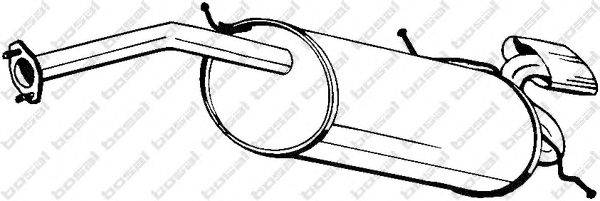 Глушитель выхлопных газов конечный BOSAL 278-877