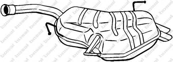 Глушитель выхлопных газов конечный BOSAL 190205