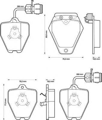 Комплект тормозных колодок, дисковый тормоз LUCAS GDB1162