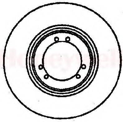 Тормозной диск BENDIX 561098B