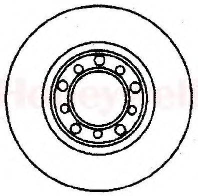 Тормозной диск BENDIX 561166B