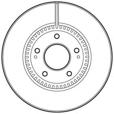 Тормозной диск BENDIX 562755BC