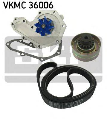 Водяной насос + комплект ручейковых ремней SKF VKMC36006