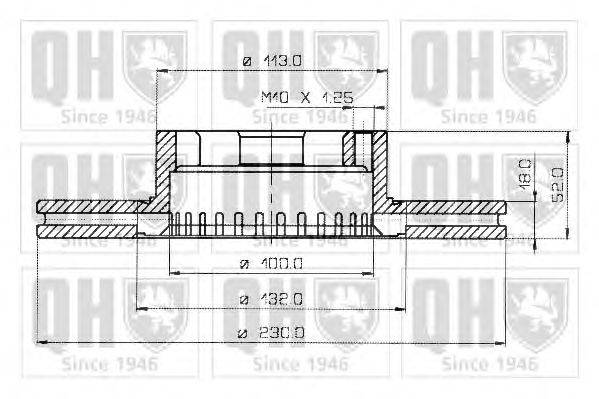 Тормозной диск QUINTON HAZELL BDC3454