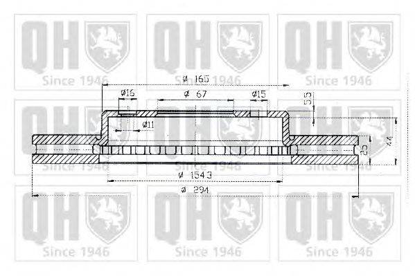 Тормозной диск QUINTON HAZELL BDC4639