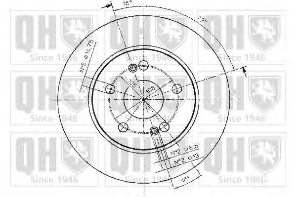 Тормозной диск QUINTON HAZELL BDC4848