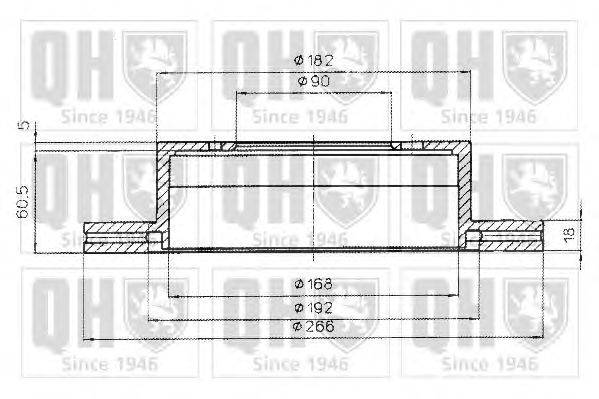 Тормозной диск QUINTON HAZELL BDC4856