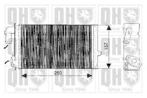 Теплообменник, отопление салона QUINTON HAZELL QHR2083