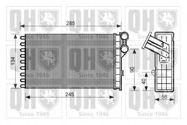 Теплообменник, отопление салона QUINTON HAZELL QHR2220