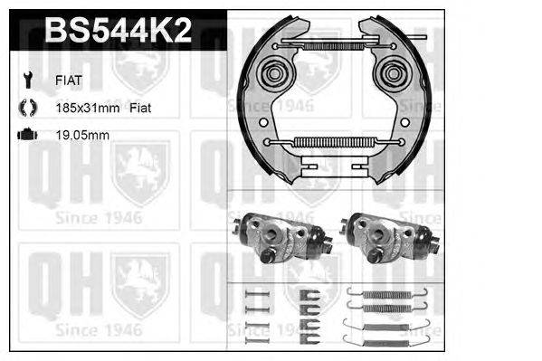 Комплект тормозов, барабанный тормозной механизм QUINTON HAZELL BS544K2