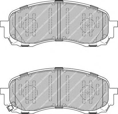 Комплект тормозных колодок, дисковый тормоз FERODO FDB1863
