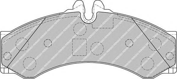 Комплект тормозных колодок, дисковый тормоз FERODO FVR1879