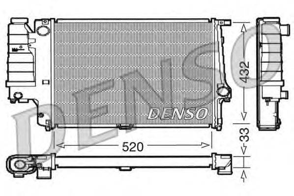 Радиатор, охлаждение двигателя DENSO DRM05063