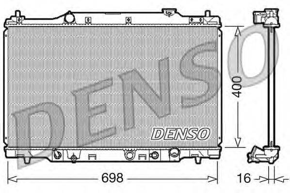 Радиатор, охлаждение двигателя DENSO DRM40016