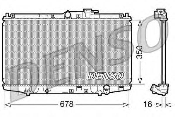 Радиатор, охлаждение двигателя DENSO DRM40021
