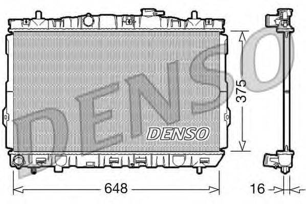 Радиатор, охлаждение двигателя DENSO DRM41001