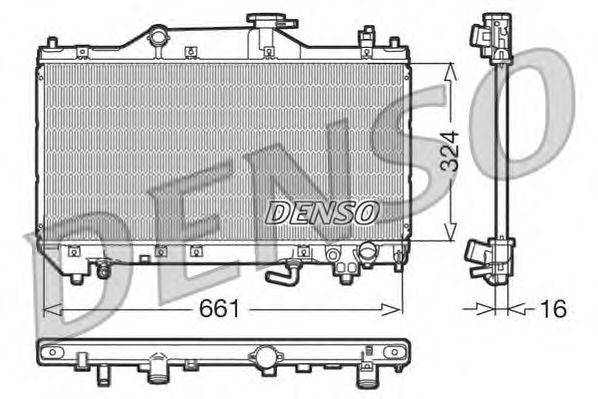 Радиатор, охлаждение двигателя DENSO DRM50031