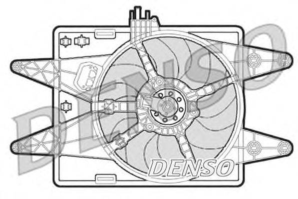 Вентилятор, охлаждение двигателя DENSO DER09022