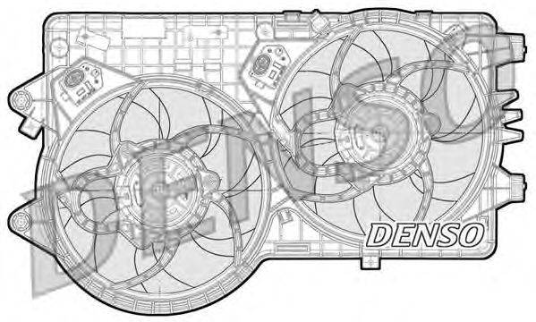 Вентилятор, охлаждение двигателя DENSO DER09092