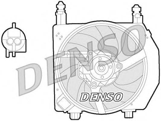 Вентилятор, охлаждение двигателя DENSO DER10006