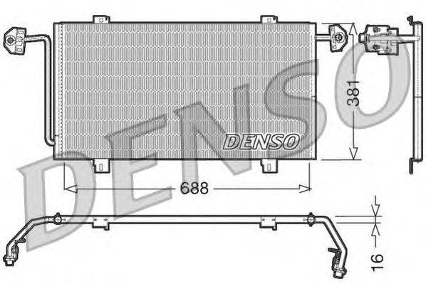 Конденсатор, кондиционер DENSO DCN23023