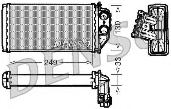 Теплообменник, отопление салона DENSO DRR21002