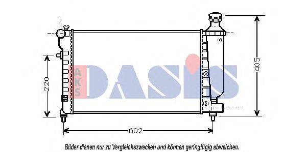 Радиатор, охлаждение двигателя AKS DASIS CN2197