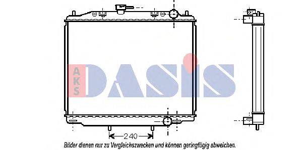 Радиатор, охлаждение двигателя AKS DASIS 27273