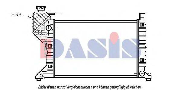 Радиатор, охлаждение двигателя AKS DASIS 59018