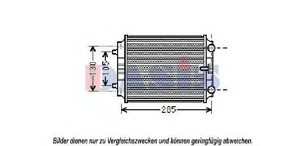 Радиатор, охлаждение двигателя AKS DASIS 480072N