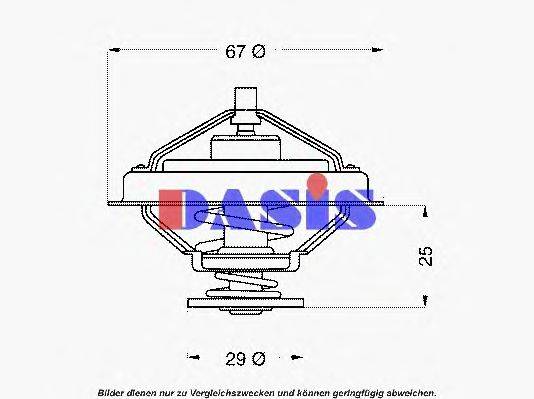 AKS DASIS (НОМЕР: 751898N) Термостат, охлаждающая жидкость
