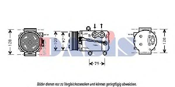 Компрессор, кондиционер AKS DASIS 850568N