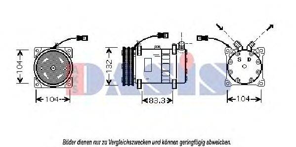 Компрессор, кондиционер AKS DASIS 99704600