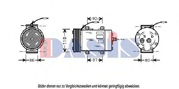 Компрессор, кондиционер AKS DASIS 852087N