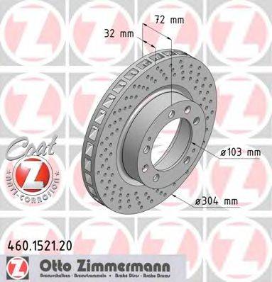 Тормозной диск ZIMMERMANN 460152120