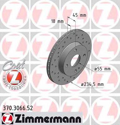Тормозной диск ZIMMERMANN 370.3066.52