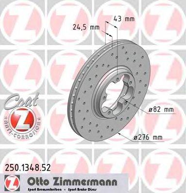 Тормозной диск ZIMMERMANN 250134852