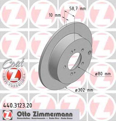 Тормозной диск ZIMMERMANN 440312320