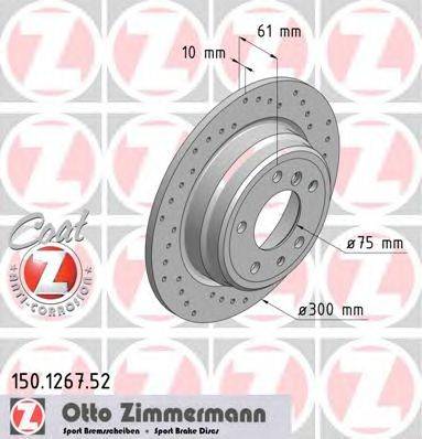 Тормозной диск ZIMMERMANN 150.1267.52